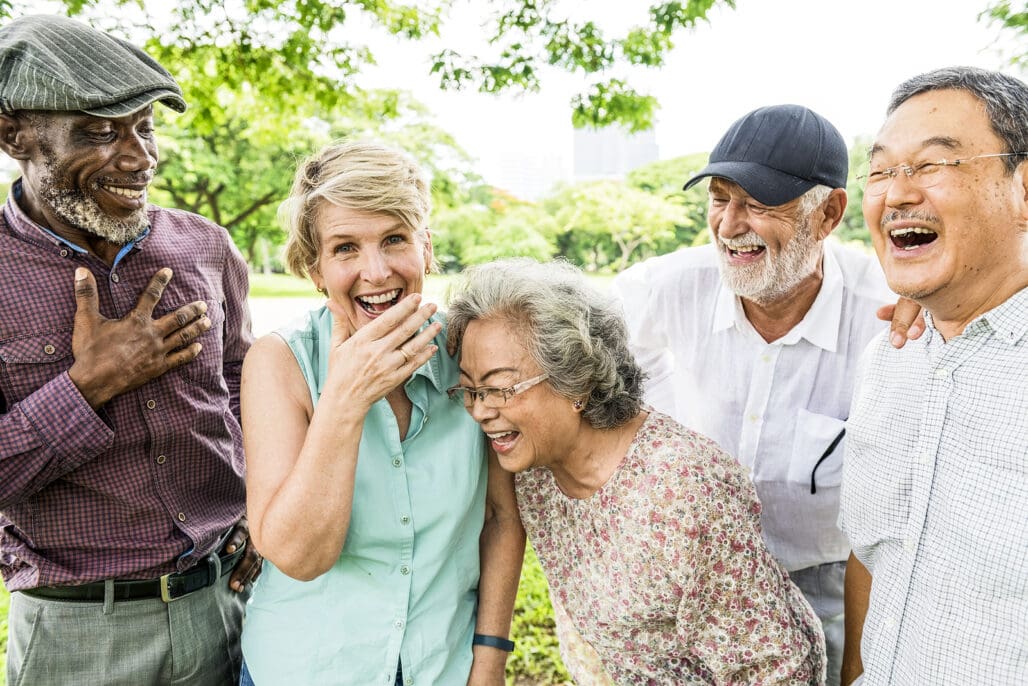 Group of Senior Retirement Friends Happiness Concept